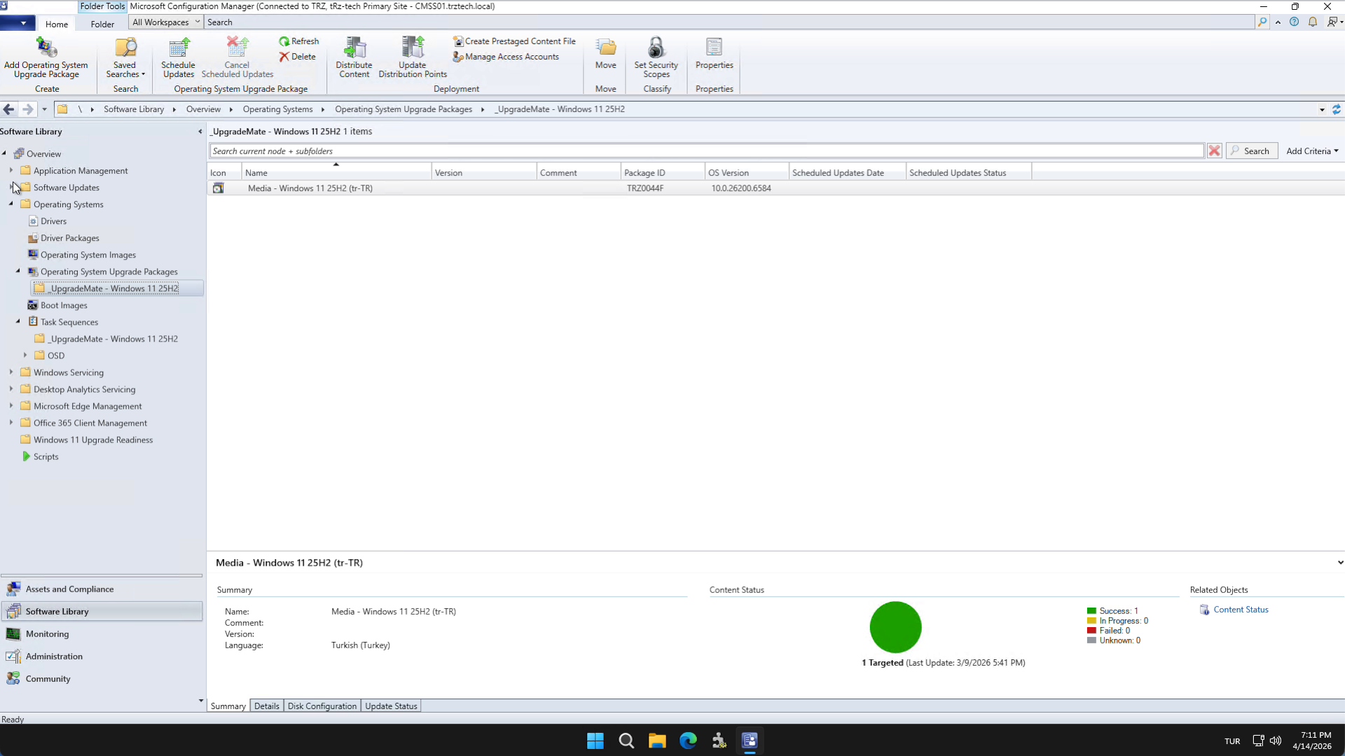 UpgradeMate OS Upgrade Package created from an imported ISO
